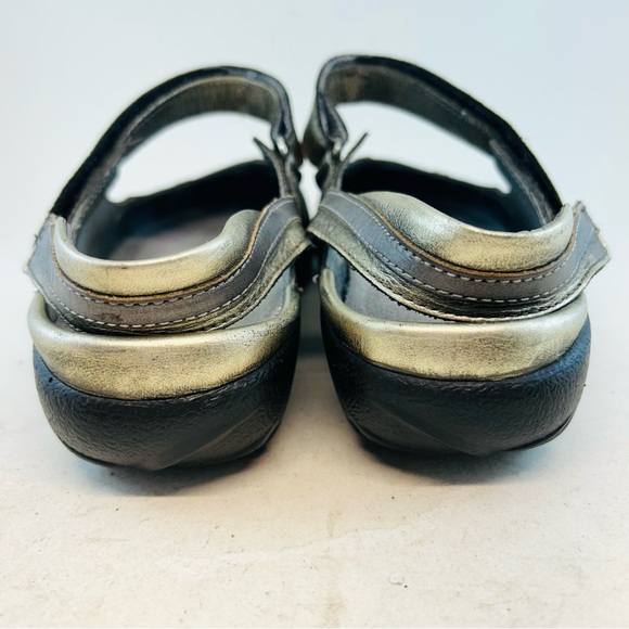 Naot Metallic Pewter Silver Bronze Rongo Mary Jane Slingback Flat Shoes, sz 39 8 - Picture 8 of 12